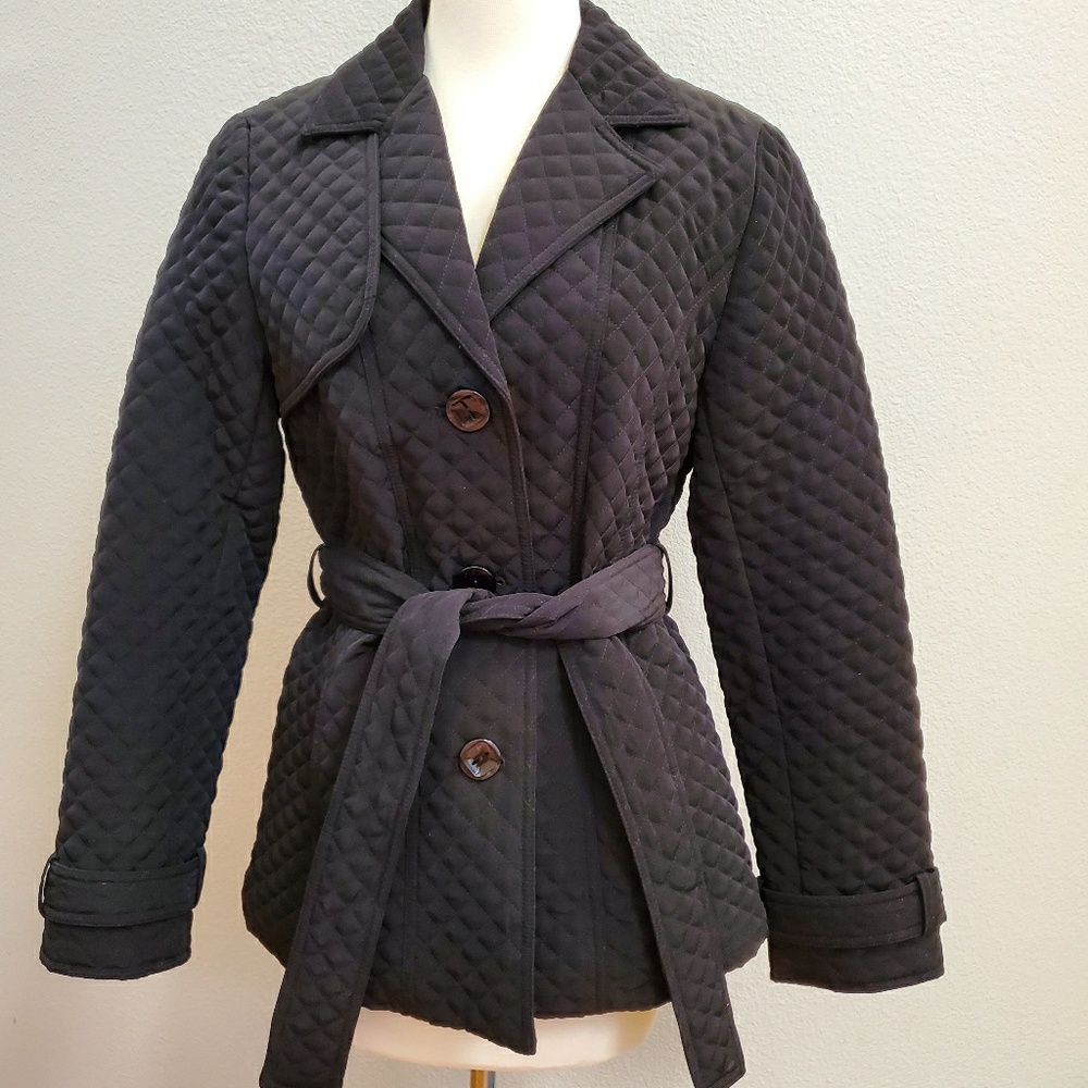 ESPRIT Quilted Jacket Black MEDIUM
